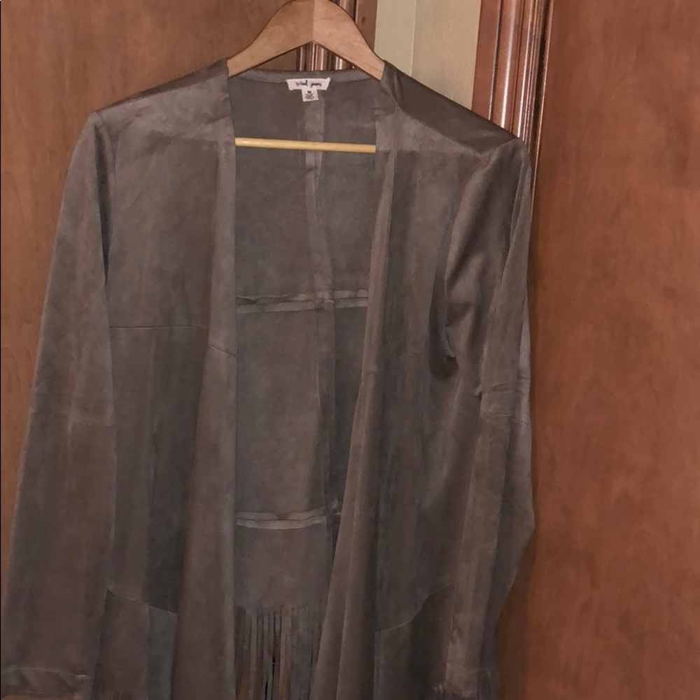 Fringe suede jacket